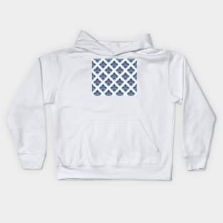 Blue Thai Pattern Kids Hoodie